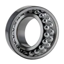 SKF Self-Aligning 2 Row Ball Bearing 70 mm ID, 125 mm OD, 31 mm Race Width, Open Type Cage 2214