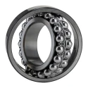 SKF Self-Aligning 2 Row Ball Bearing 70 mm ID, 125 mm OD, 31 mm Race Width, Open Type Cage 2214