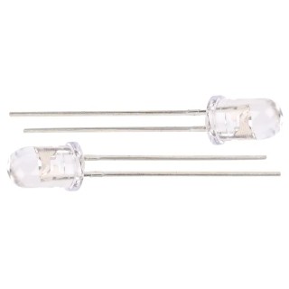 Kingbright Through Hole 5 mm Blue LED 4 V 120 mW Round Lens T-1 3/4 L-7143QBC-D