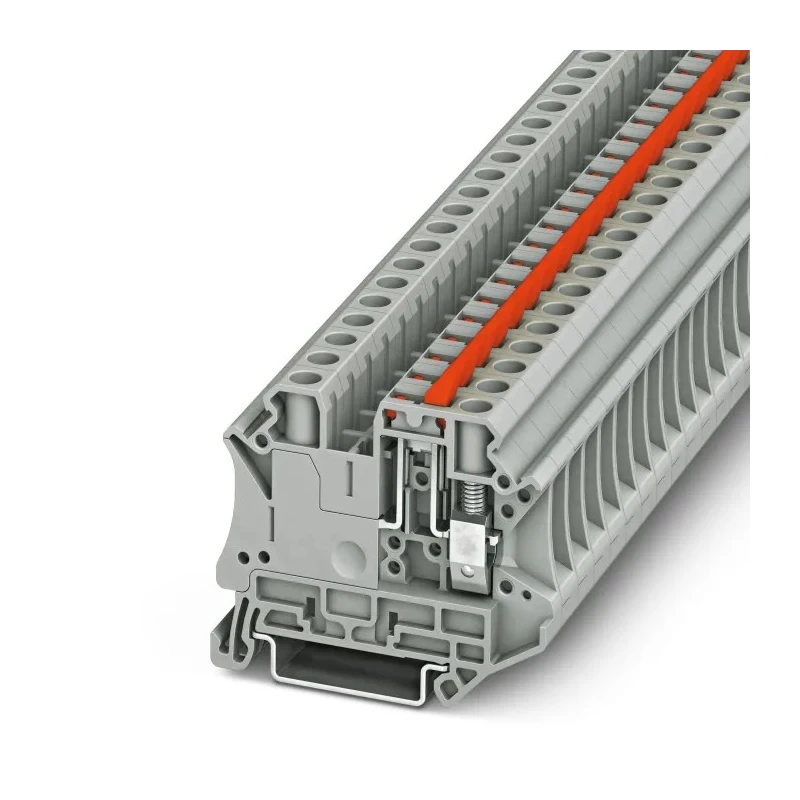 Phoenix Contact UT 6 Series Grey Knife Disconnect Terminal Block 0.2mm² to 10mm² Wire, 20A, 500V, 1-Level Screw 3046155