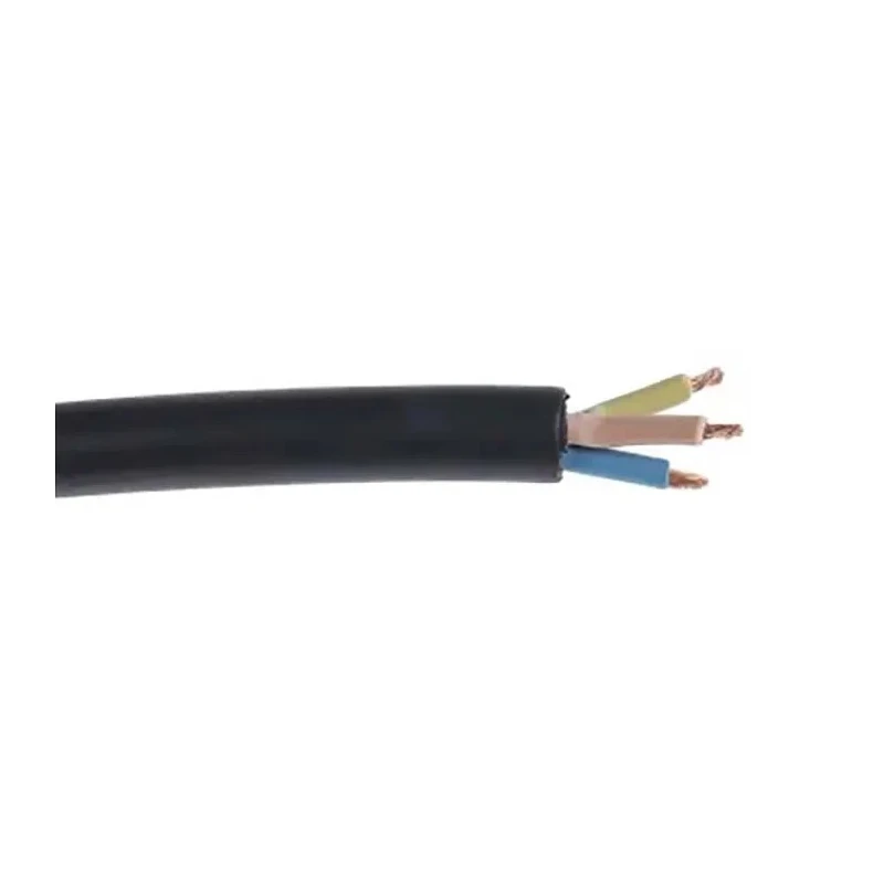 RS PRO H05RR-F 4 Core Power Cable Black 1.5mm² 300/500 V 60°C 100 m CPE H05RR-F