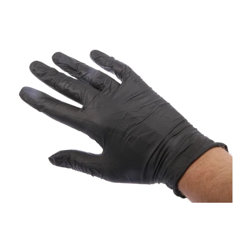 Ansell Grey Nitrile Disposable Gloves Chemical Resistant Powder Free Food Safe 0.12 mm Thickness 100 Gloves 240 mm 93250080
