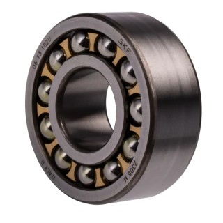 SKF Self-Aligning Ball Bearing 30 mm ID 72 mm OD 27 mm Race Width Machined Metal Cage Steel Balls Open Type 2 Row 2306 M