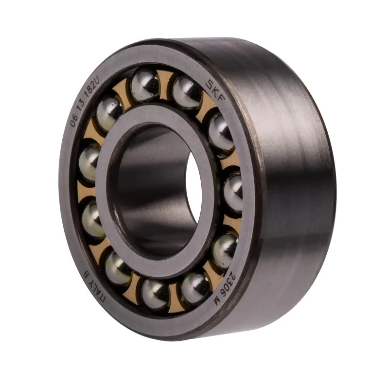 SKF Self-Aligning Ball Bearing 30 mm ID 72 mm OD 27 mm Race Width Machined Metal Cage Steel Balls Open Type 2 Row 2306 M