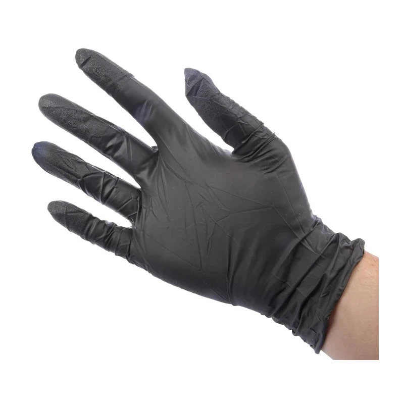 Ansell Grey Nitrile Disposable Gloves Chemical Resistant Powder Free Food Safe 0.12 mm Thickness 100 Gloves 240 mm 93250080