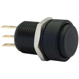 Apem IM Series Push Button Switch Momentary Panel 13.6 mm Cutout SPDT IP67 28 V dc 250 V ac IMP7Z422234UL