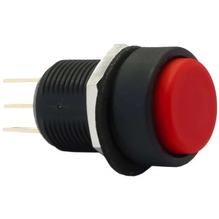 Apem IM Series Sealed Momentary Panel Push Button Switch, Red Actuator, 13.6 mm Cutout, SPDT, IP67, 3A 28 V dc IMP7Z462234UL