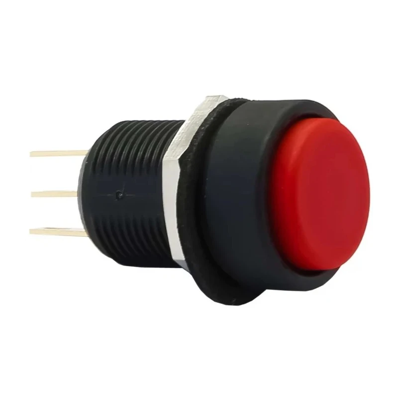 Apem IM Series Sealed Momentary Panel Push Button Switch, Red Actuator, 13.6 mm Cutout, SPDT, IP67, 3A 28 V dc IMP7Z462234UL