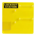 Brady 10 Padlock Lockout Station Acrylic Yellow 342mm x 342mm Y405808