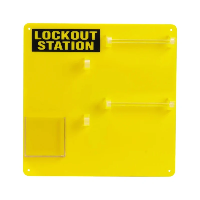 Brady 10 Padlock Lockout Station Acrylic Yellow 342mm x 342mm Y405808