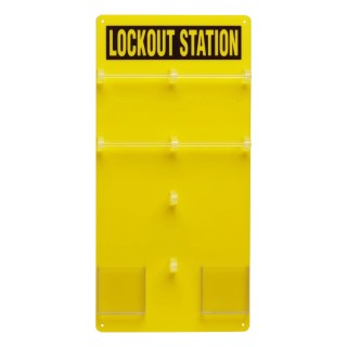 Brady 20 Padlock Lockout Station Board Acrylic 597mm Height 292mm Width Y405809