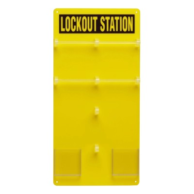 Brady 20 Padlock Lockout Station Board Acrylic 597mm Height 292mm Width Y405809