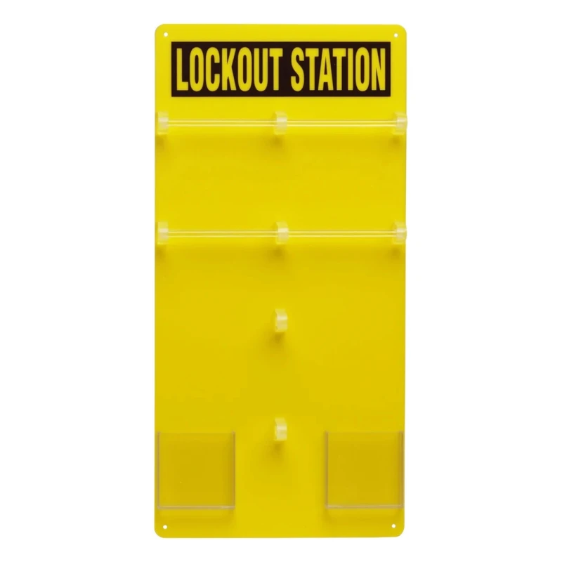 Brady 20 Padlock Lockout Station Board Acrylic 597mm Height 292mm Width Y405809