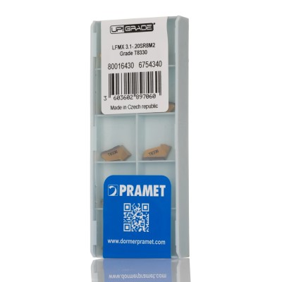 Pramet Cobalt Steel Lathe Part with 98° Approach Angle and 3.1mm Length LFMX 3.1-.20SR8M2:T8330