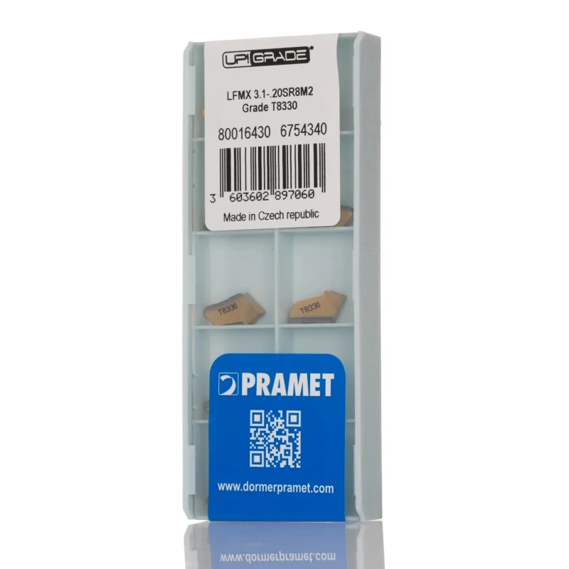 Pramet Cobalt Steel Lathe Part with 98° Approach Angle and 3.1mm Length LFMX 3.1-.20SR8M2:T8330