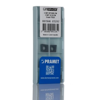 Pramet Lathe Part Diamond Shape Lathe Insert 3.97 mm Height, 95° Approach, 9.7 mm Length CCMT 09T308E-FM:T9325