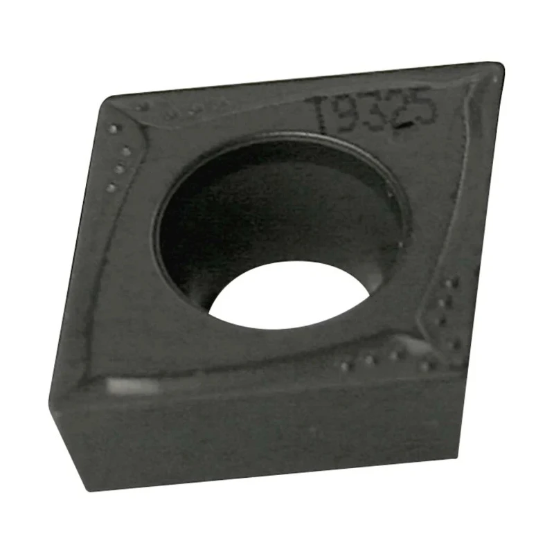 Pramet Lathe Part Diamond Shape CCMT 060208E-FM:T9325 2.38mm Height 95° Approach 6.4mm Length