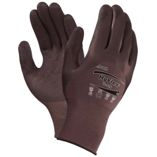 Ansell HyFlex 11-926 Purple Nylon Work Gloves Size 9 Nitrile Coating Oil Resistant 12 Gloves 11926090