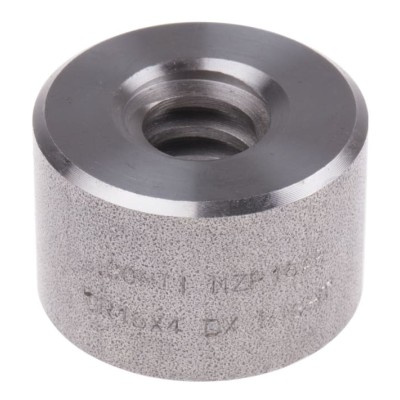 RS PRO 4 mm Steel Cylindrical Nut For Lead Screw 16 mm 24 mm Length 862-5385