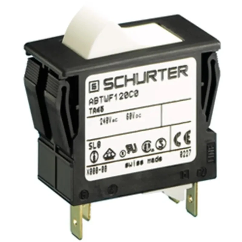 Schurter Thermal Circuit Breaker 10A Current Rating 2-Pole Panel Mount TA35 TA45 4430.0022