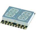Kingbright 2 Character 14 Segment LED Display Cathode Green 11mcd Right Side Orientation 10.2mm Height KCPDC04-123