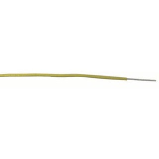 RS PRO Yellow 0.33 mm² Hook Up Wire, 22 AWG, 17/0.16 mm Core Strands, 100 m Length, Polyvinyl Chloride Jacket 874-0453