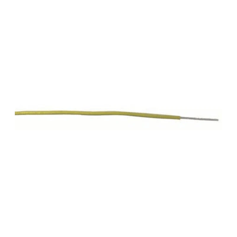 RS PRO Yellow 0.33 mm² Hook Up Wire, 22 AWG, 17/0.16 mm Core Strands, 100 m Length, Polyvinyl Chloride Jacket 874-0453