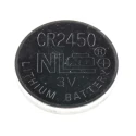 RS PRO 3V Lithium Manganese Dioxide Button Battery CR2450, 24.5 mm Diameter, 620mAh, 5 Pack CR2450