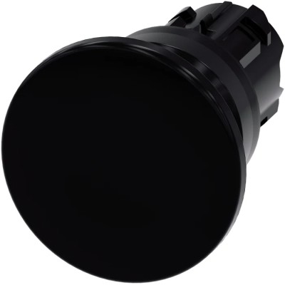 Siemens SIRIUS ACT 3SU10 Series Black Momentary Push Button Head 22mm Cutout IP66, IP67, IP69K 3SU1000-1BD10-0AA0