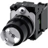 Siemens IP20 Key Switch, SPST 2-Way Flat Key, Latching, 500V AC/DC, 1,000,000 Cycles