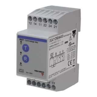Carlo Gavazzi Earth Leakage Relay 24, 240V AC, 50 to 60 Hz ±10% Frequency, 300 mA Leakage, Relay SPDT Output DEA71DM24A003