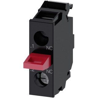 Siemens SIRIUS ACT 3SU14 Series Contact Block 500 V AC/DC 10A 1 NC 3SU1400-2AA10-1CA0