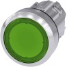 Siemens SIRIUS ACT Series Green Momentary Push Button Head 22 mm Cutout IP66, IP67, IP69K 3SU1051-0AB40-0AA0