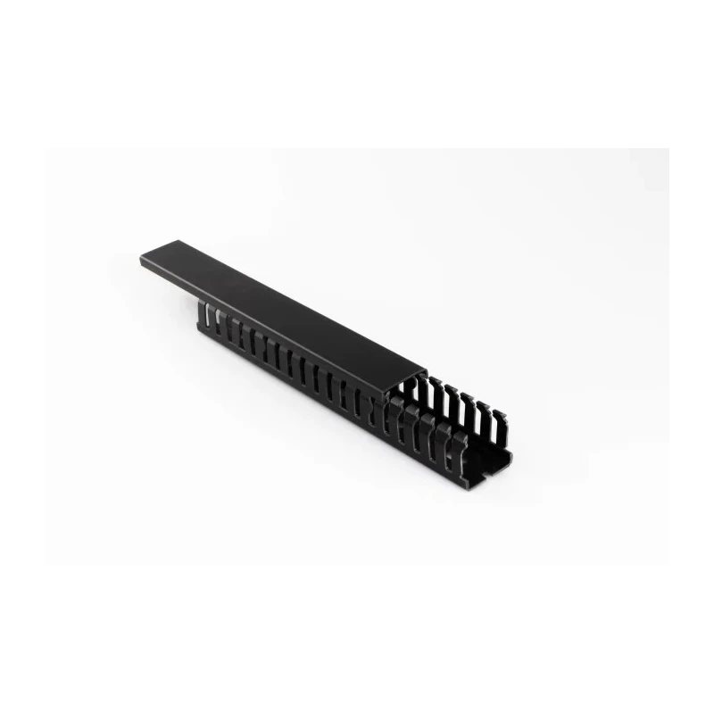 Betaduct Cable Trunking Open Slot Black 50mm Width x 50mm Depth x 2m Length Made of Noryl Material 2346 W50mm