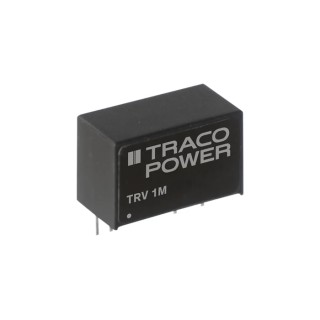 TRACOPOWER 1 Watt SIP-9 DC/DC Converter 3.3V DC Output 303mA 12-18V DC Input Through Hole TRV 1-1510M