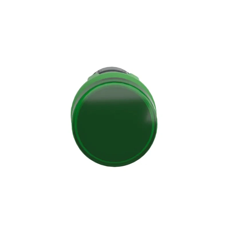 Schneider Electric Panel Mount Green LED Pilot Light Harmony XB5 22 mm Cutout 230V AC 240V AC IP66 Round XB5EVM3