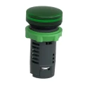 Schneider Electric Panel Mount Green LED Pilot Light Harmony XB5 22 mm Cutout 230V AC 240V AC IP66 Round XB5EVM3
