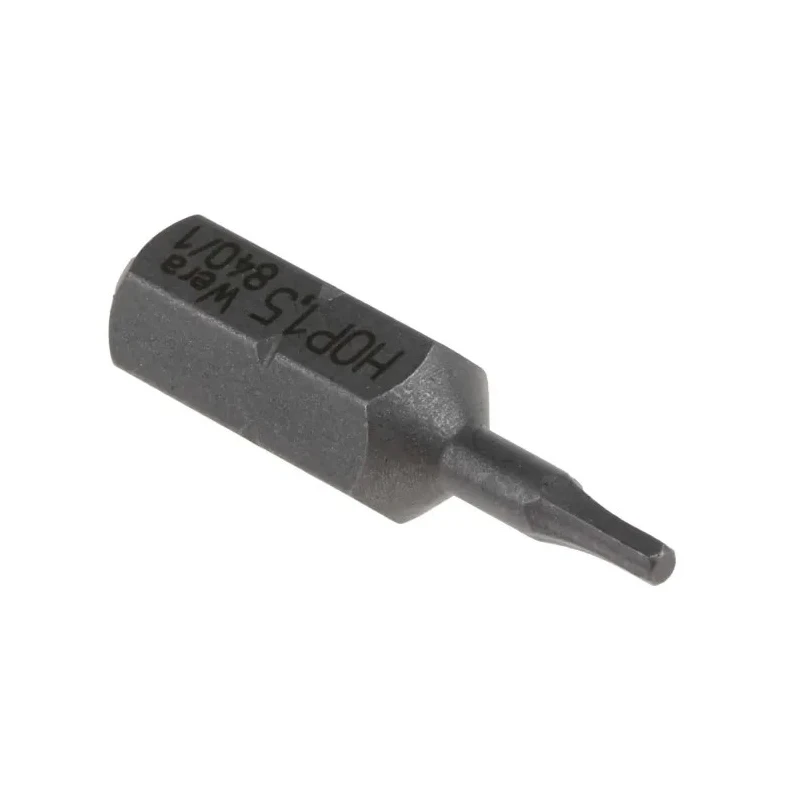 Wera Hex Screwdriver Bit 0.25 mm Drive Size, 1.5 mm Head Size, 65 mm Overall Length 05056303001