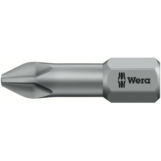 Wera Screwdriver Bit PH2, 25 mm Drive Size, 1-Piece 05056510001