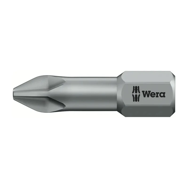 Wera Screwdriver Bit PH2, 25 mm Drive Size, 1-Piece 05056510001