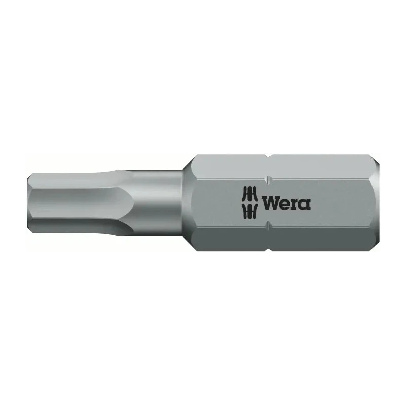 Wera Hex-Plus Stainless Steel Screwdriver Bit, 0.25 mm Tip, 7 mm Size, Hex Drive 05056332001