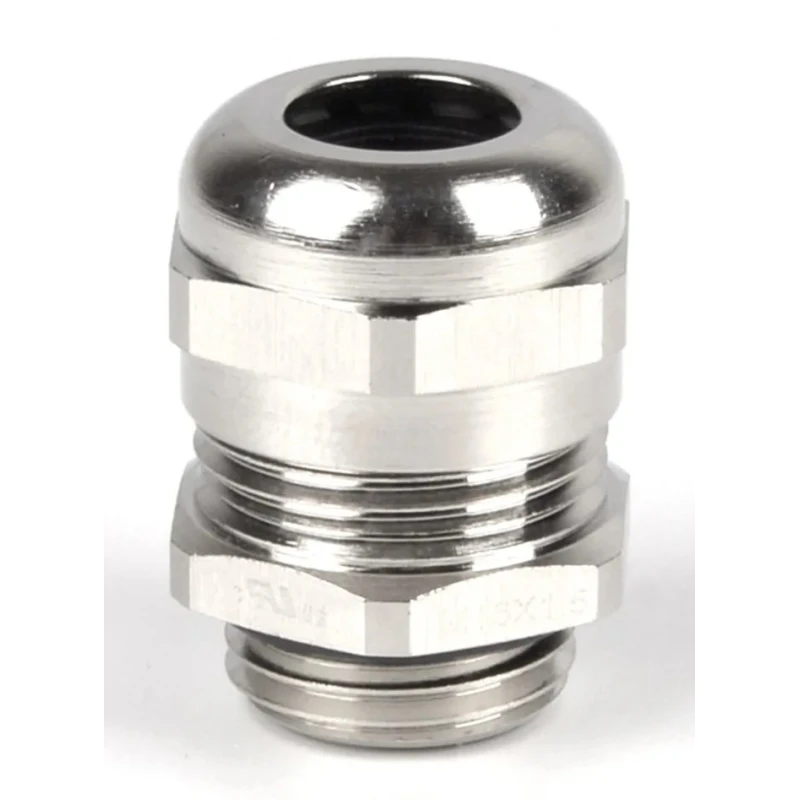 RS PRO Metallic Nickel Plated Brass Cable Gland, PG9 Thread, 4 mm Min. Cable Diameter, 8 mm Max. Cable Diameter 210-0617