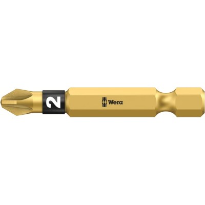 Wera Screwdriver Bit PZ2 Tip Hex Drive 1-Piece 05059902001