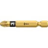 Wera Screwdriver Bit 1/4 in Tip PZ3 Hex Drive 50 mm Overall Length 05059904001