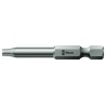 Wera Screwdriver Bit, Torx Head Type T8 Size, 1/4 in Hex Drive, 50 mm Overall Length 05060131001