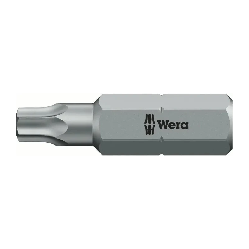 Wera Screwdriver Bit 6.35 mm Tip T27 Hex Drive 25 mm Overall 05066287001