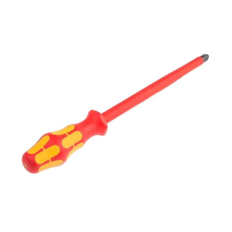 Wera Insulated Screwdriver PZ4 Tip with 200 mm Blade, 312 mm Overall Length, VDE/1000V Approved 05006168001