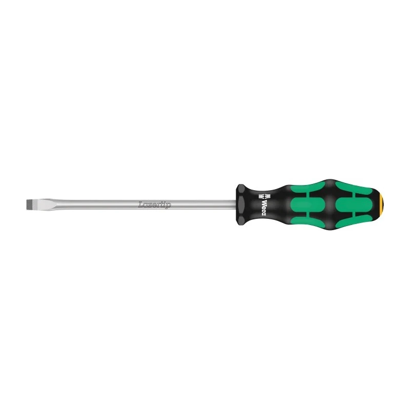 Wera Standard Slotted Screwdriver 1.2mm Tip Thickness 7mm Tip Width 150mm Blade 255mm Overall Chrome Plated 05007635001