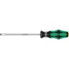 Wera Standard Slotted Screwdriver 1.2mm Tip Thickness 7mm Tip Width 150mm Blade 255mm Overall Chrome Plated 05007635001