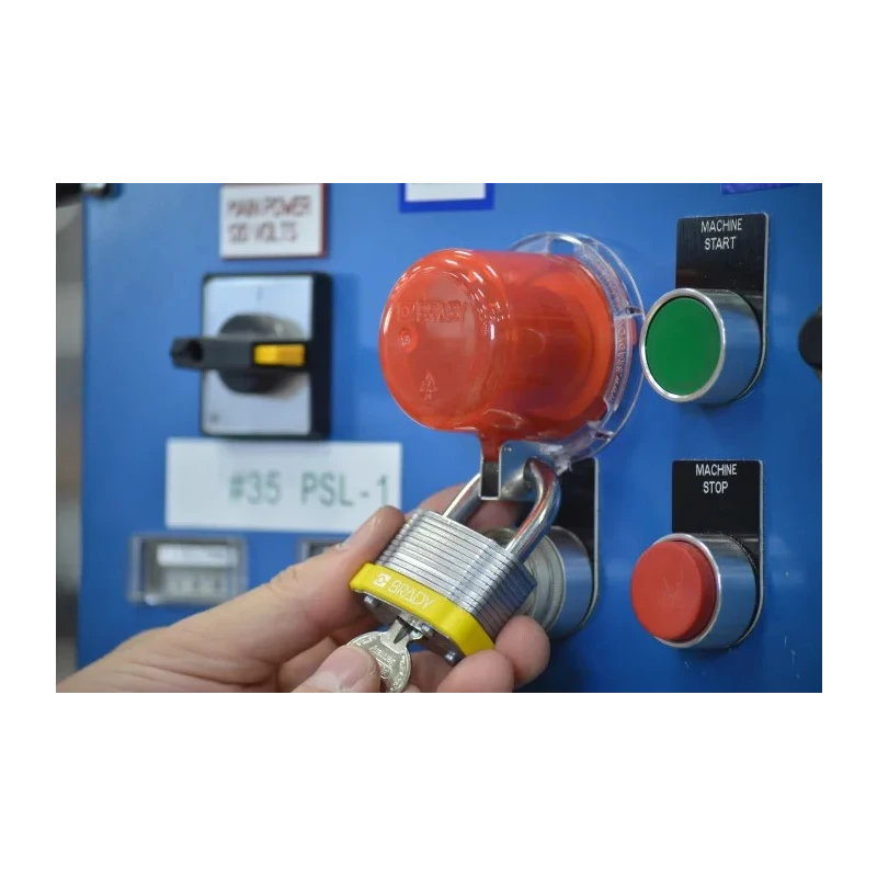 Brady Red Polycarbonate 1-Lock Push-button & Rotary Switch Lockout 7mm Shackle Diameter 130821